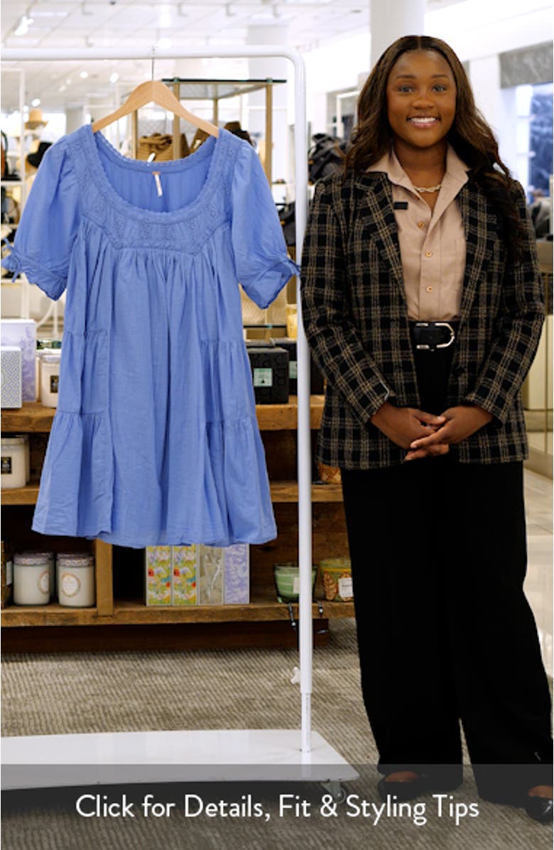 Sandy Shores Cotton Babydoll Minidress, sales video thumbnail