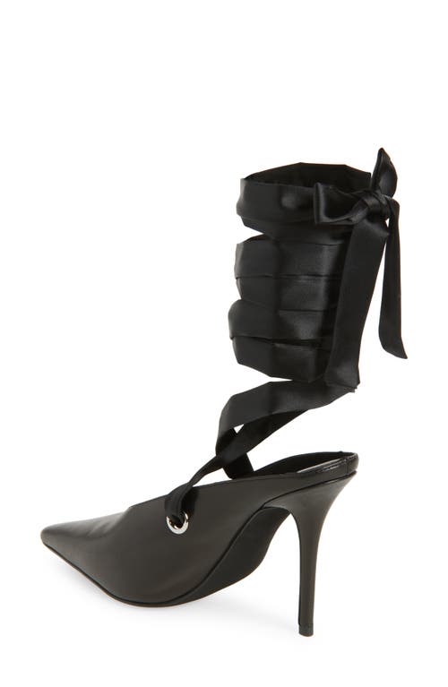 Jeffrey Campbell Grateau Ankle Wrap Mule In Black