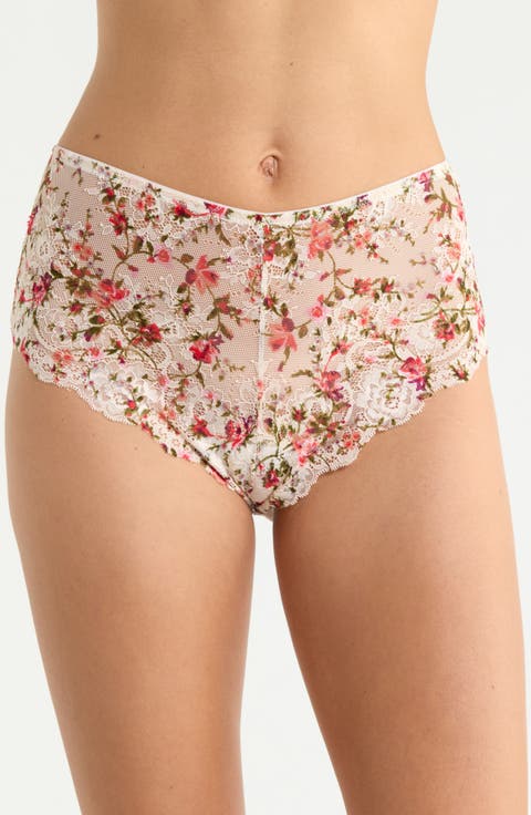 Floral Lace Hipster Panties
