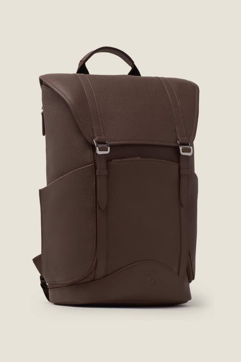 Wings Lightweight Minimalist Leather Travel Backpack