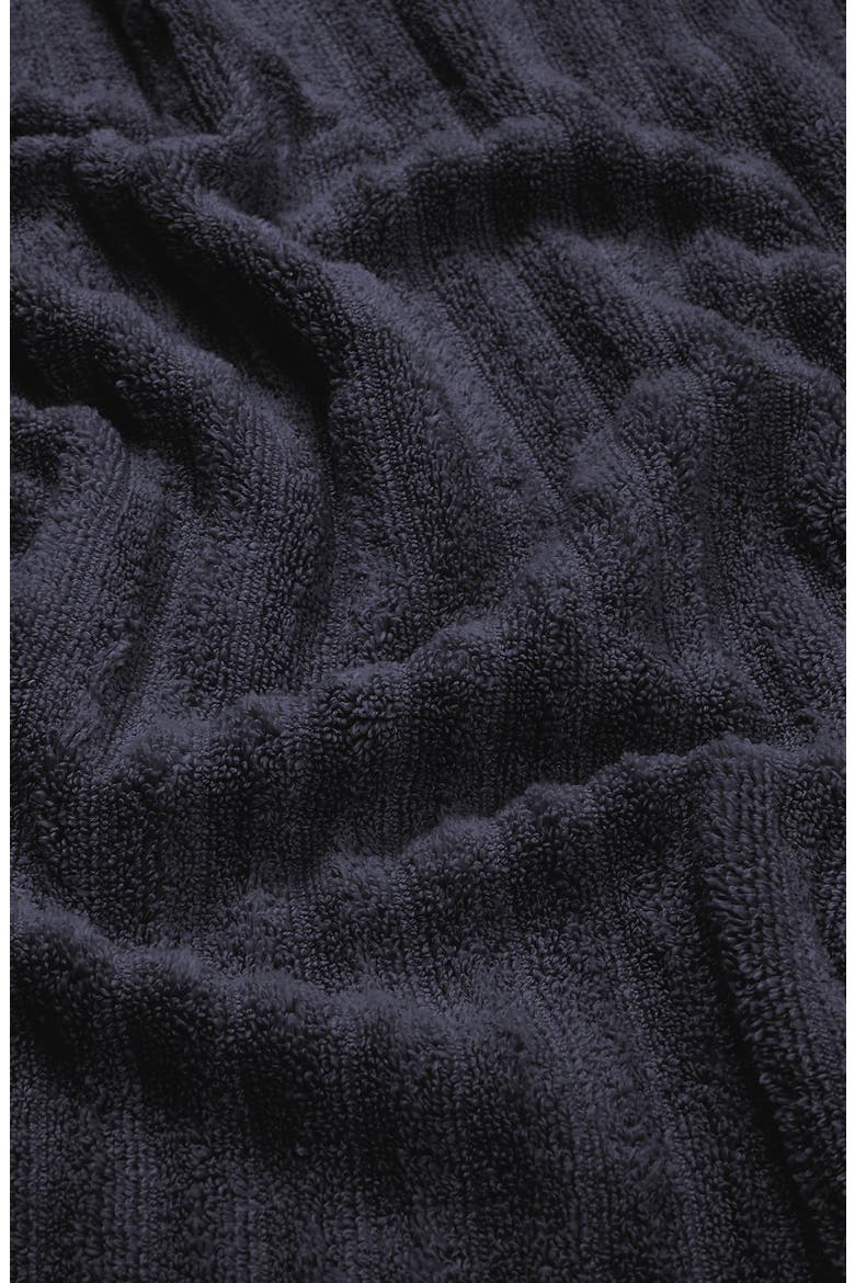 Combed Cotton 4-Pack Bath Towels, Alternate, color, NAVY BLUE