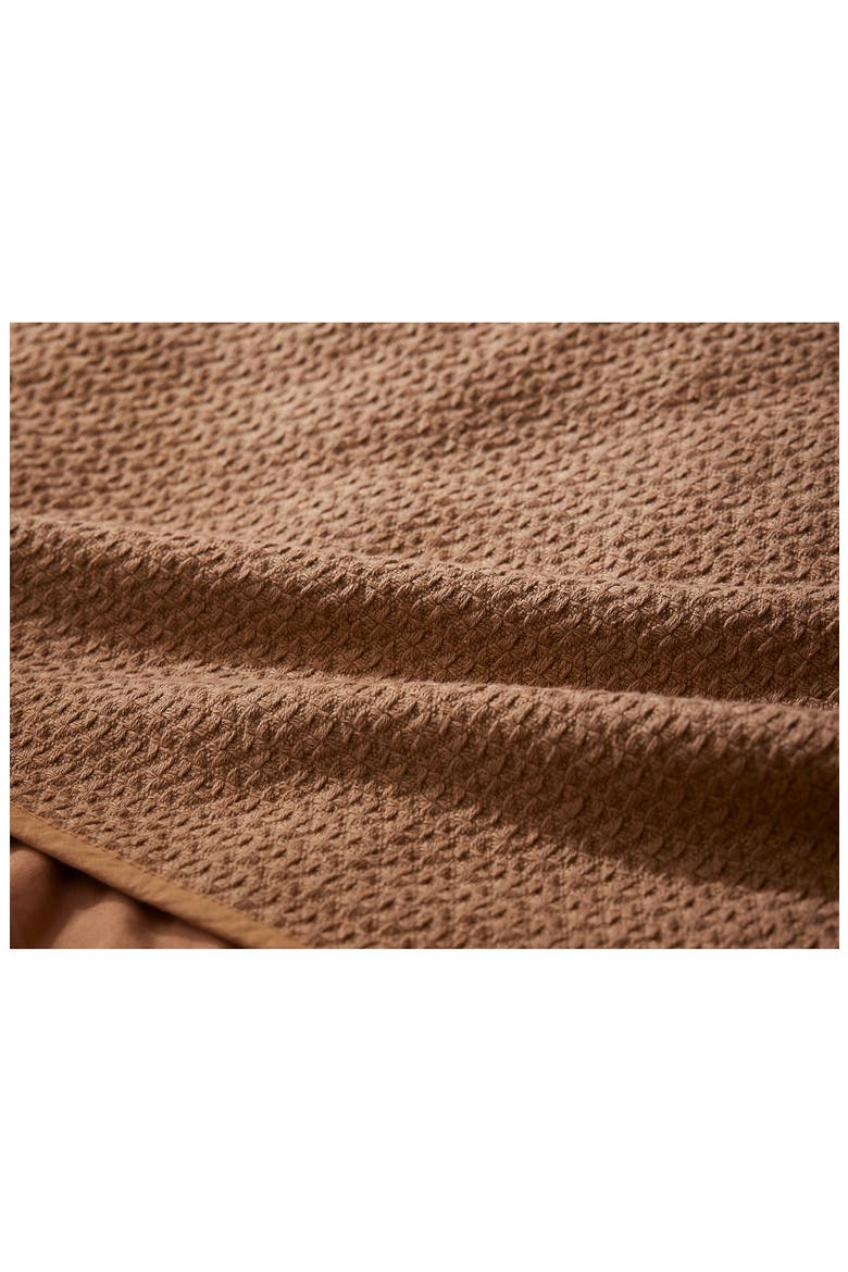 Honeycomb Organic Cotton Blanket, Alternate, color, GINGER