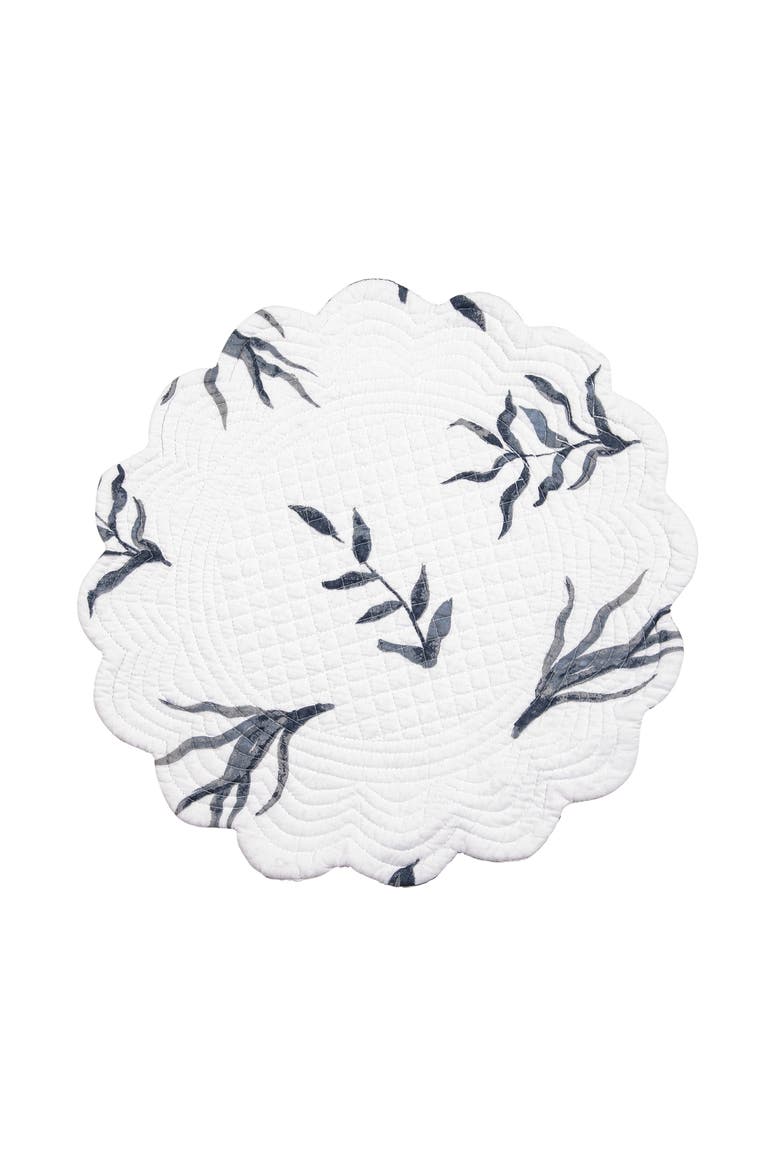 Sister Sirens Round Placemats Set of 6, 17", Alternate, color, Blue