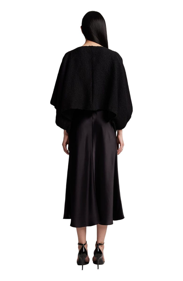 Voz Textured Cotton Bolero, Alternate, color, Black