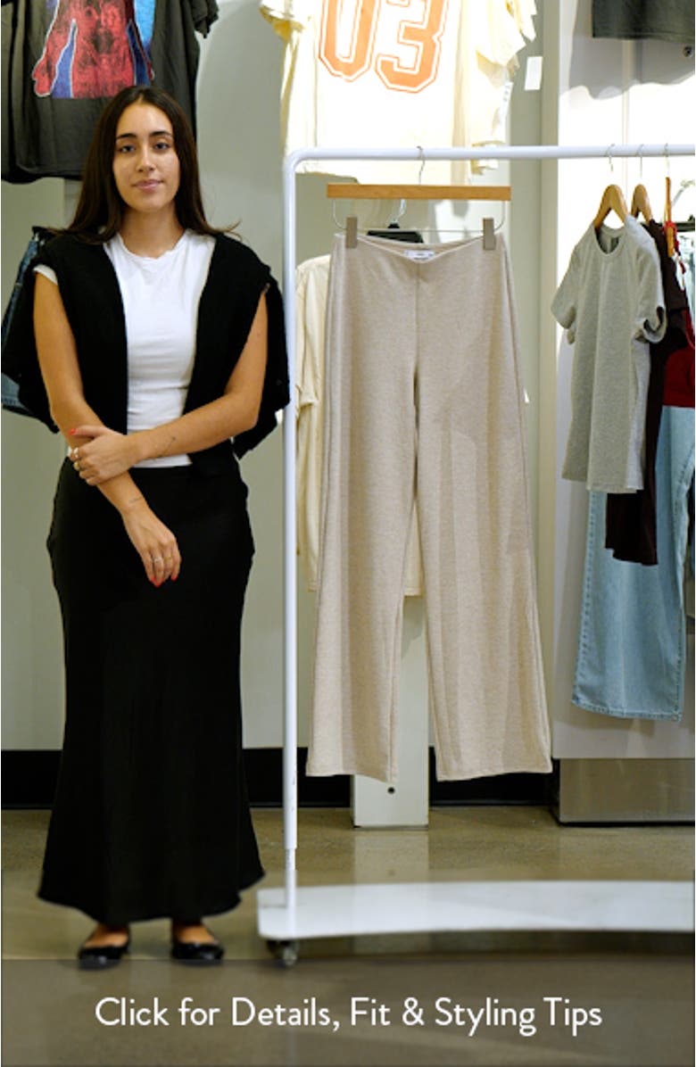 Pull-On Knit Wide Leg Pants, sales video thumbnail