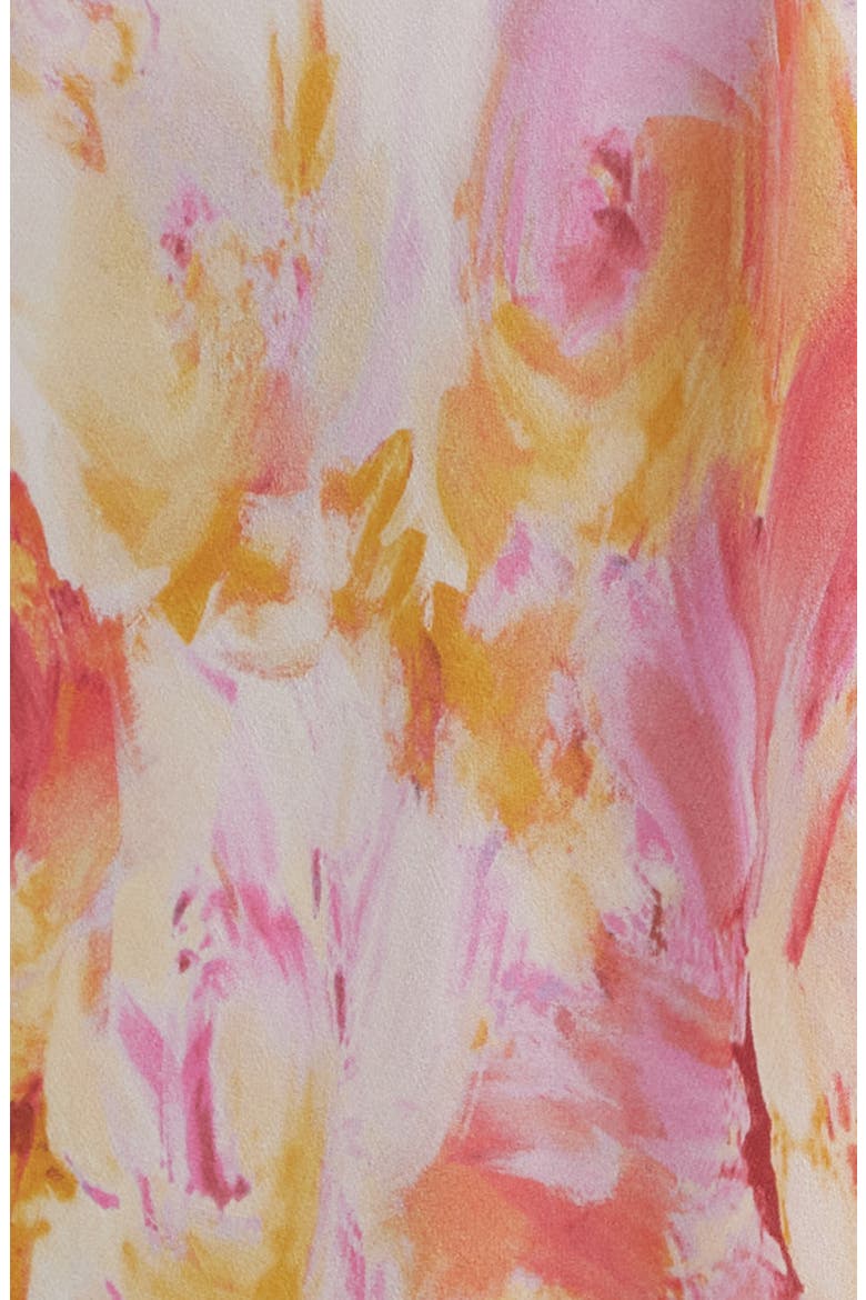 The Emerson Floral Strapless Dress, Alternate, color, BARELY PEACH