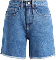 Tanner Fletcher Brad Mid Length Cutoff Denim Shorts