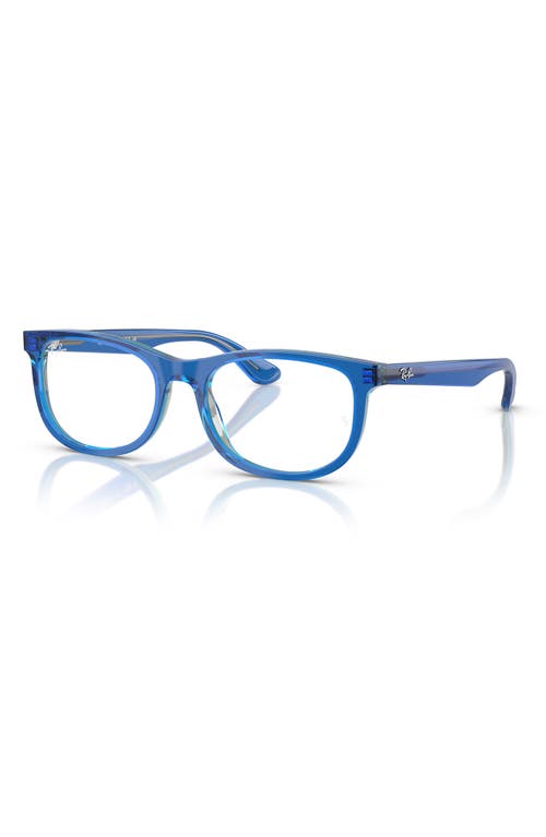 Ray Ban Ray-ban Kids' 48mm Pillow Optical Glasses In Blue Grey