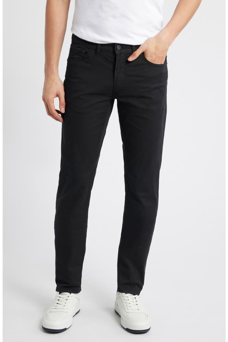 Chuck Modern Fit Marathon Cotton Stretch Twill Pants, Main, color, BLACK