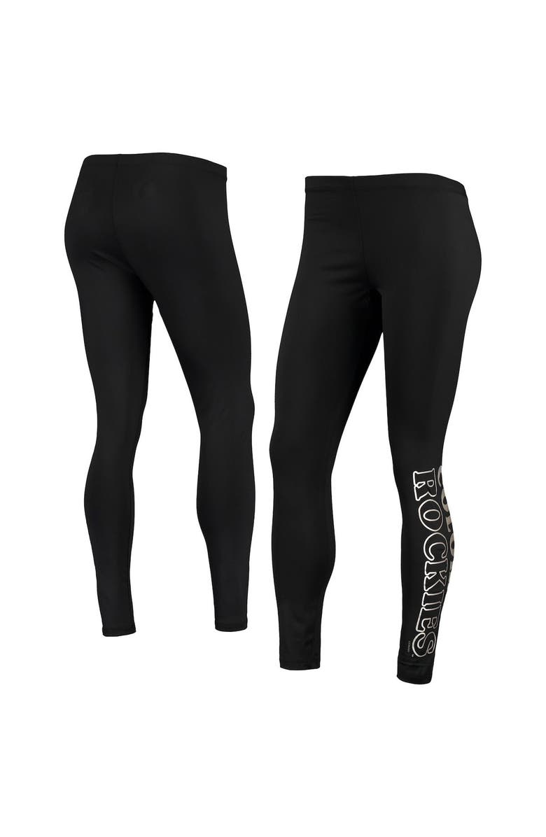 G-III 4HER BY CARL BANKS Women's G-III 4Her by Carl Banks Black Colorado Rockies Stadium Leggings, Main, color, 