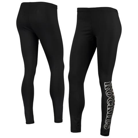 Women's G-III 4Her by Carl Banks Black Colorado Rockies Stadium Leggings
