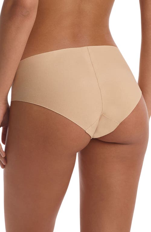 Commando Technical Cotton-blend Bikini In Tnu-beige