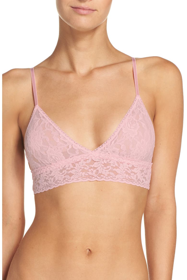 Signature Lace Padded Bralette, Main, color, BLISS PINK