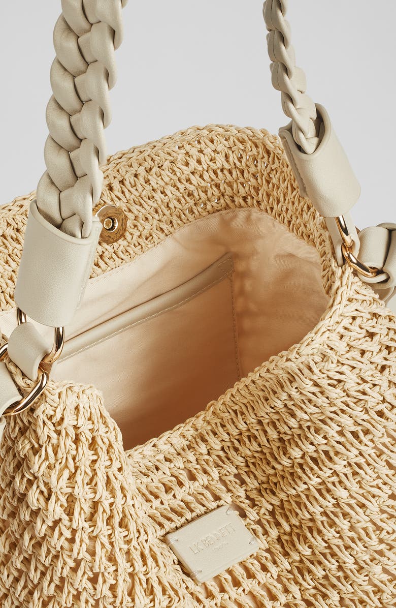 LK Bennett Issie Raffia Shoulder Bag, Alternate, color,