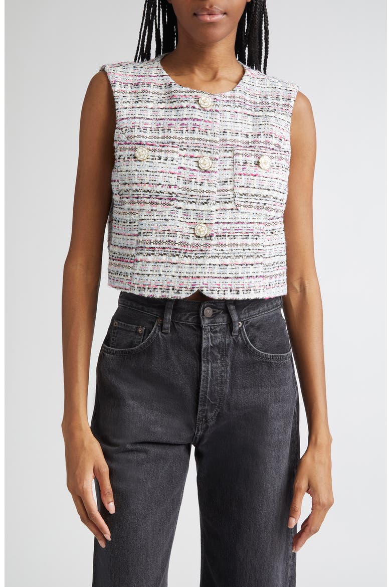 Auden Tweed Vest, Main, color, VIBRANT PLUM MULTI