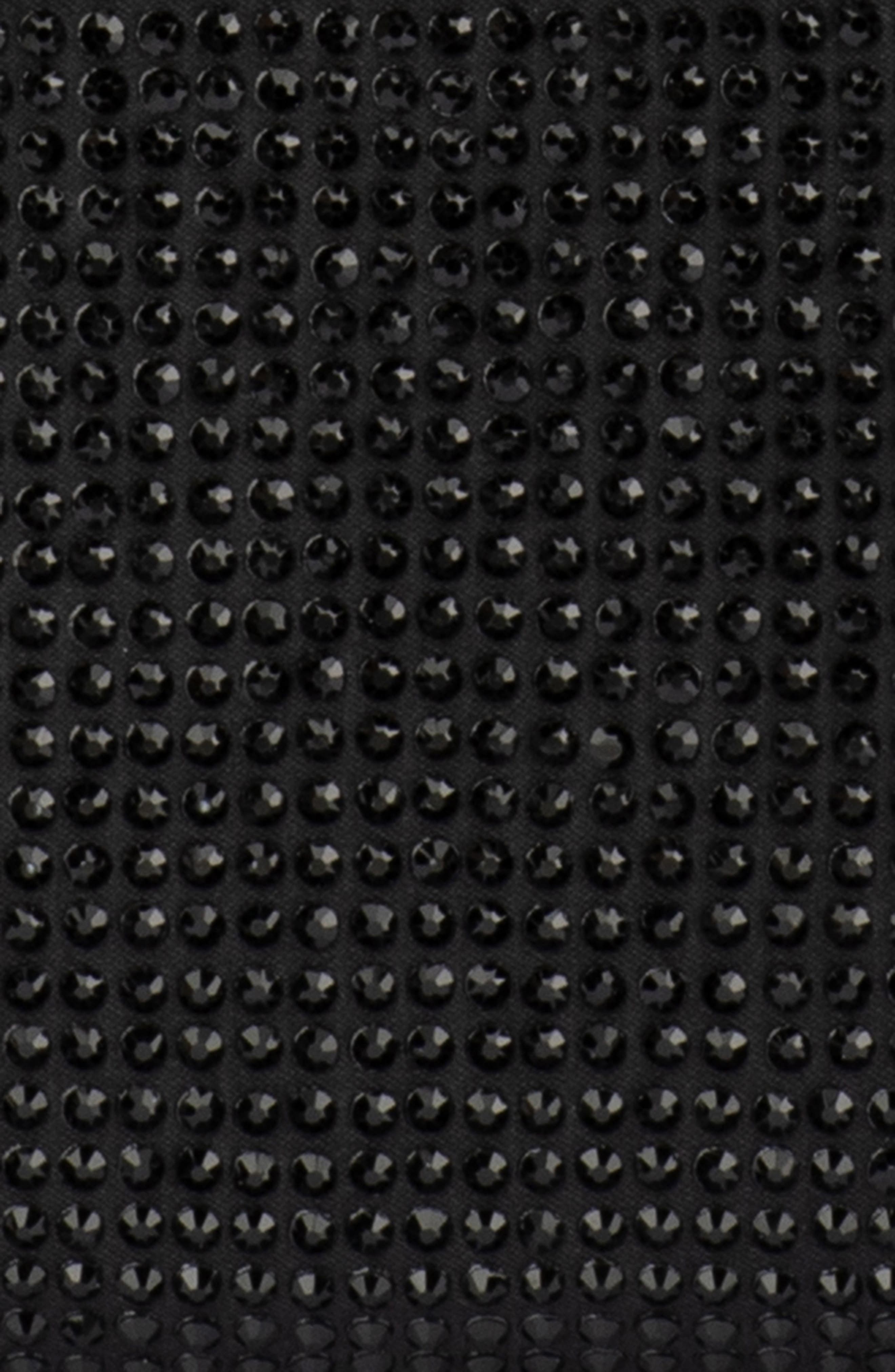 Olga Berg Rita Hotfix Top Handle Bag, Alternate, color, Black