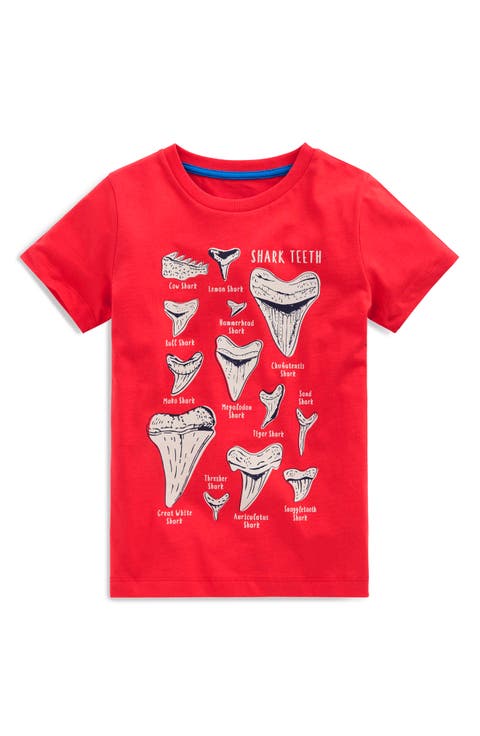 Kids' Shark Tooth Glow in the Dark Graphic T-Shirt (Toddler & Little Kid)
