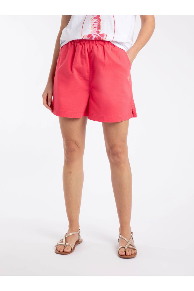 Jardin Elasticated Twill Shorts, Main, color, Flamingo