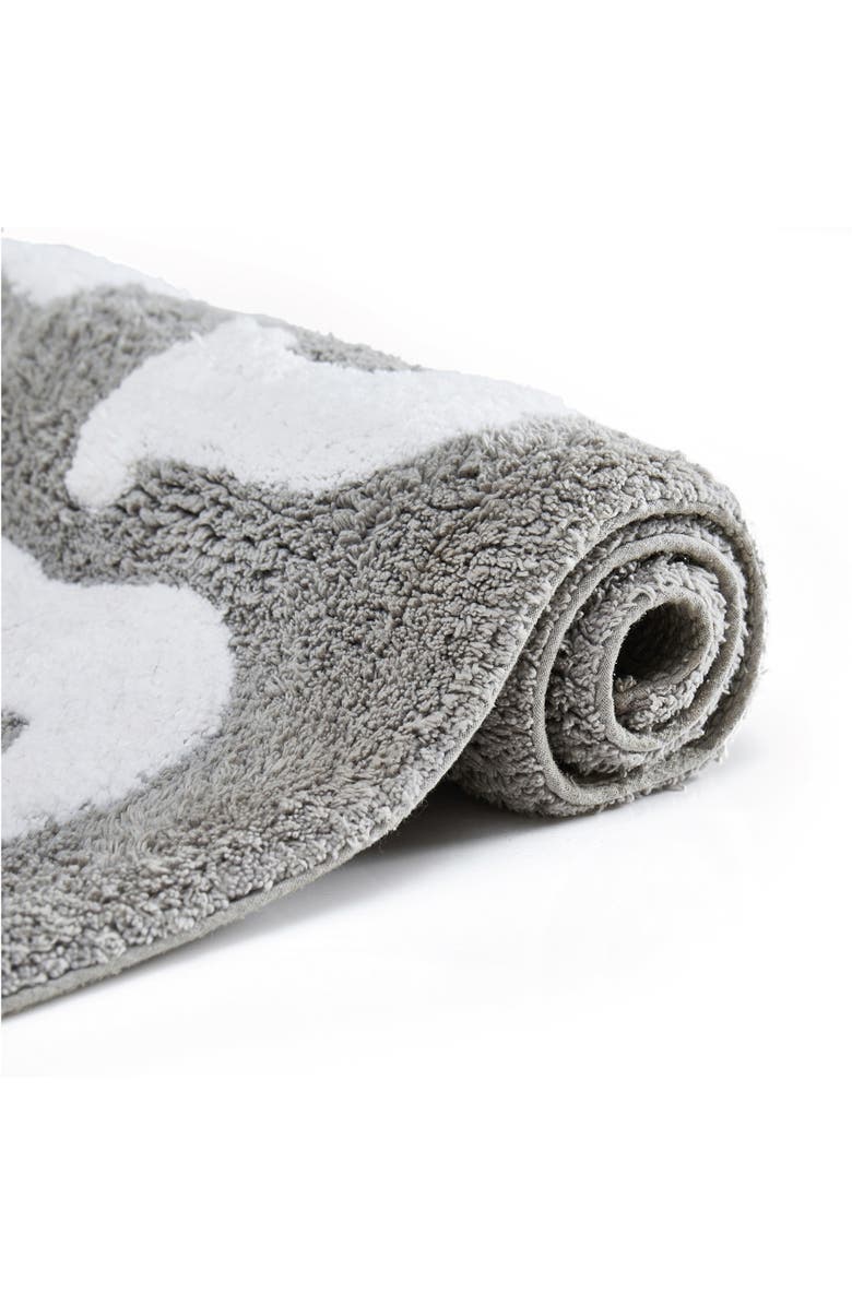 Jessica Simpson Cotton Bath Rug, Alternate, color, Grey