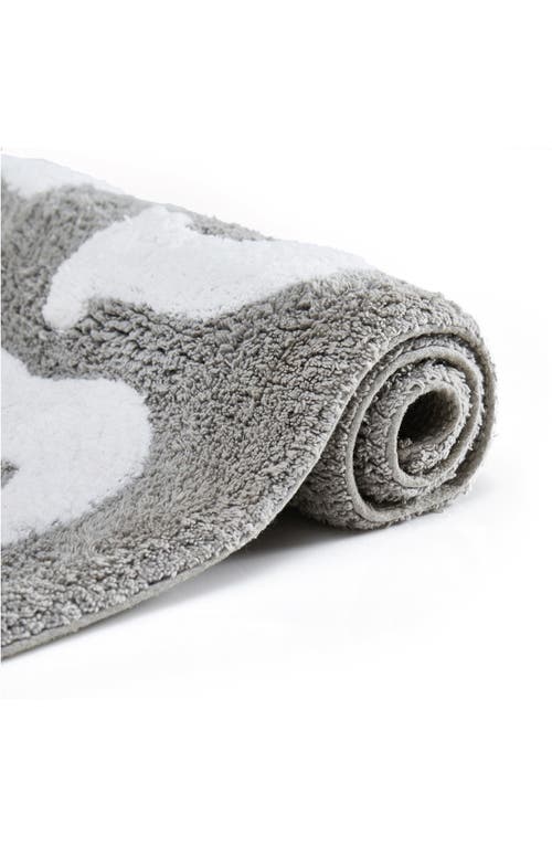 Jessica Simpson Cotton Bath Rug In Grey