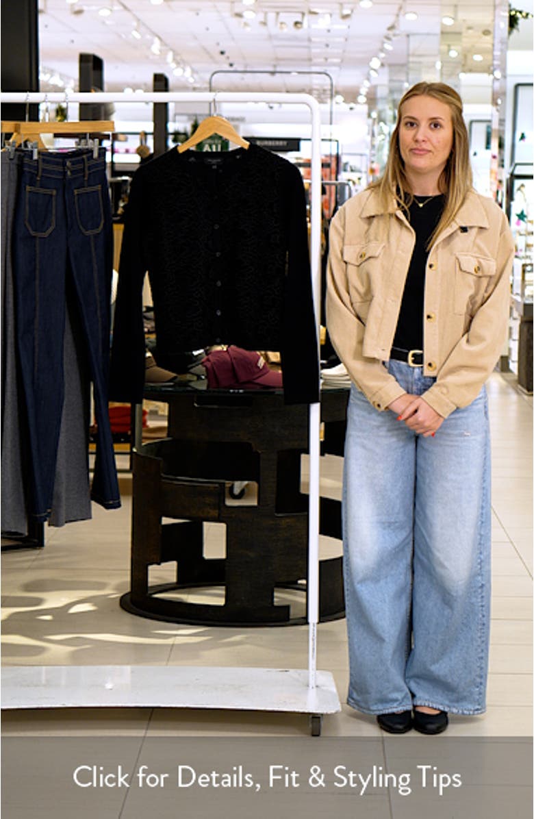 Mave Lace Overlay Cardigan, sales video thumbnail