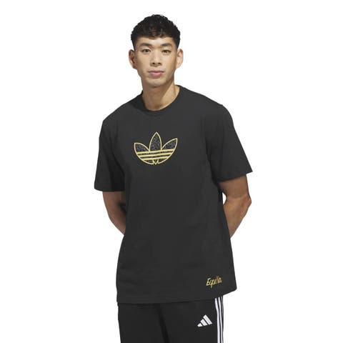 Men's adidas Black Spain National Team 2026 Away Jersey Hook T-Shirt