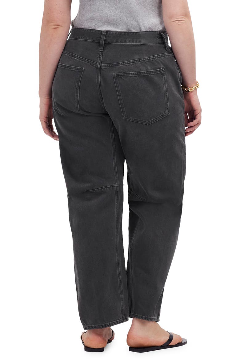 The Darted Barrel Leg Jeans, Alternate, color, OLENDA WASH