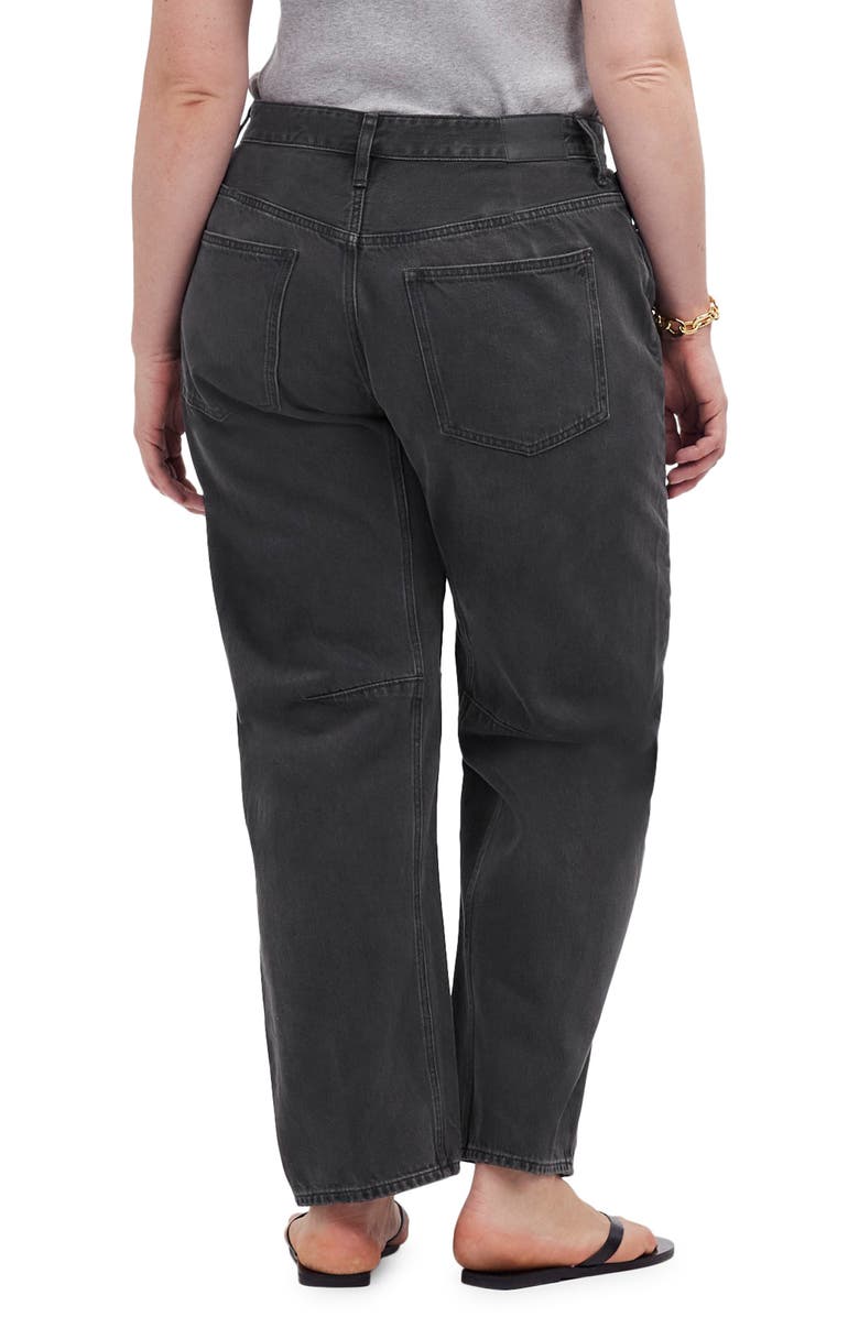 Madewell The Darted Barrel Leg Jeans, Alternate, color, Olenda Wash