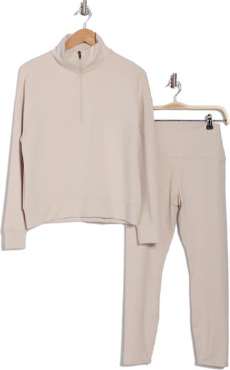 Scuba Quarter Zip Pullover & Leggings Set