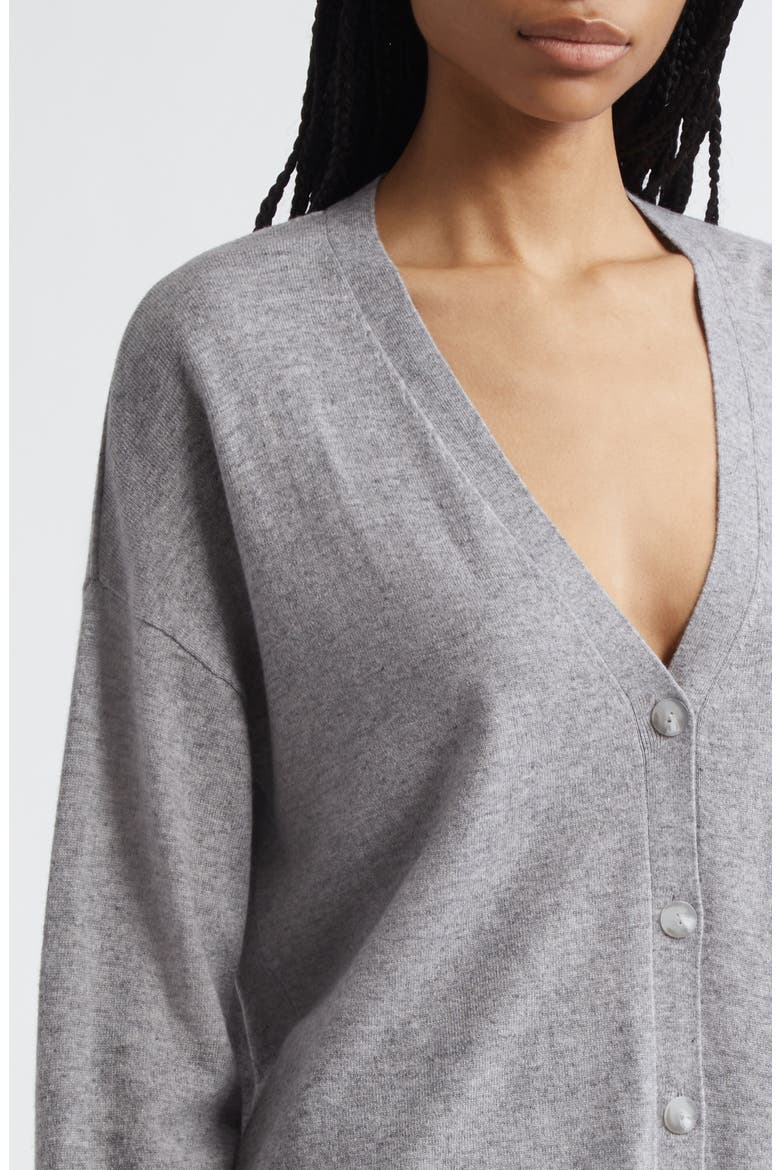 Magda Wool & Cashmere Cardigan, Alternate, color, LIGHT GREY