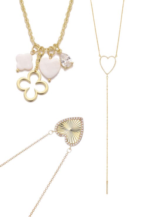 Set of 3 Assorted Heart Necklaces