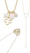 Adornia Set of 3 Assorted Heart Necklaces