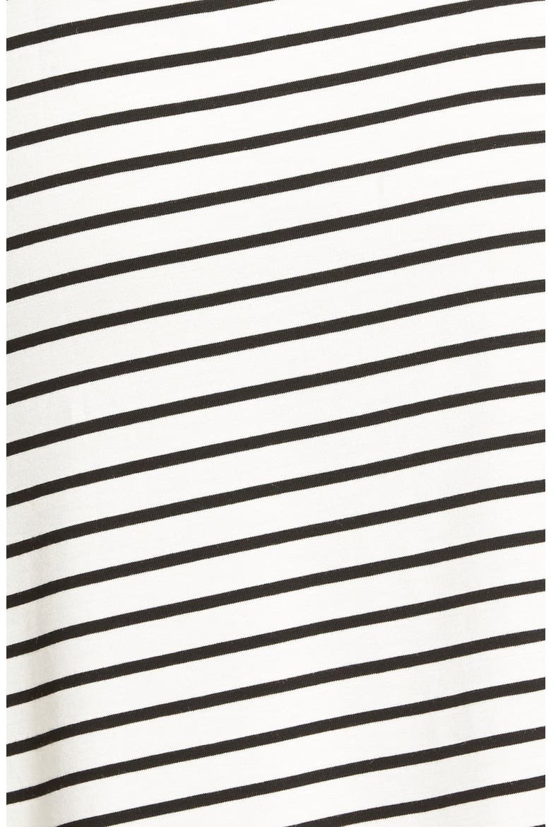 Stripe Swing Dress, Alternate, color, IVORY/BLACK STRIPE