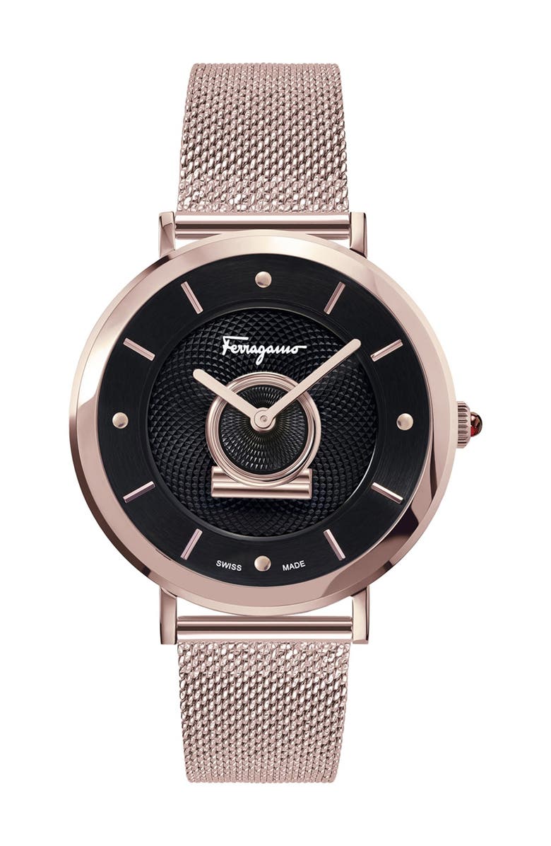 FERRAGAMO Women's Minuetto Stainless Steel Watch, 36mm, Main, color, 