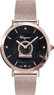 FERRAGAMO Women's Minuetto Stainless Steel Watch, 36mm