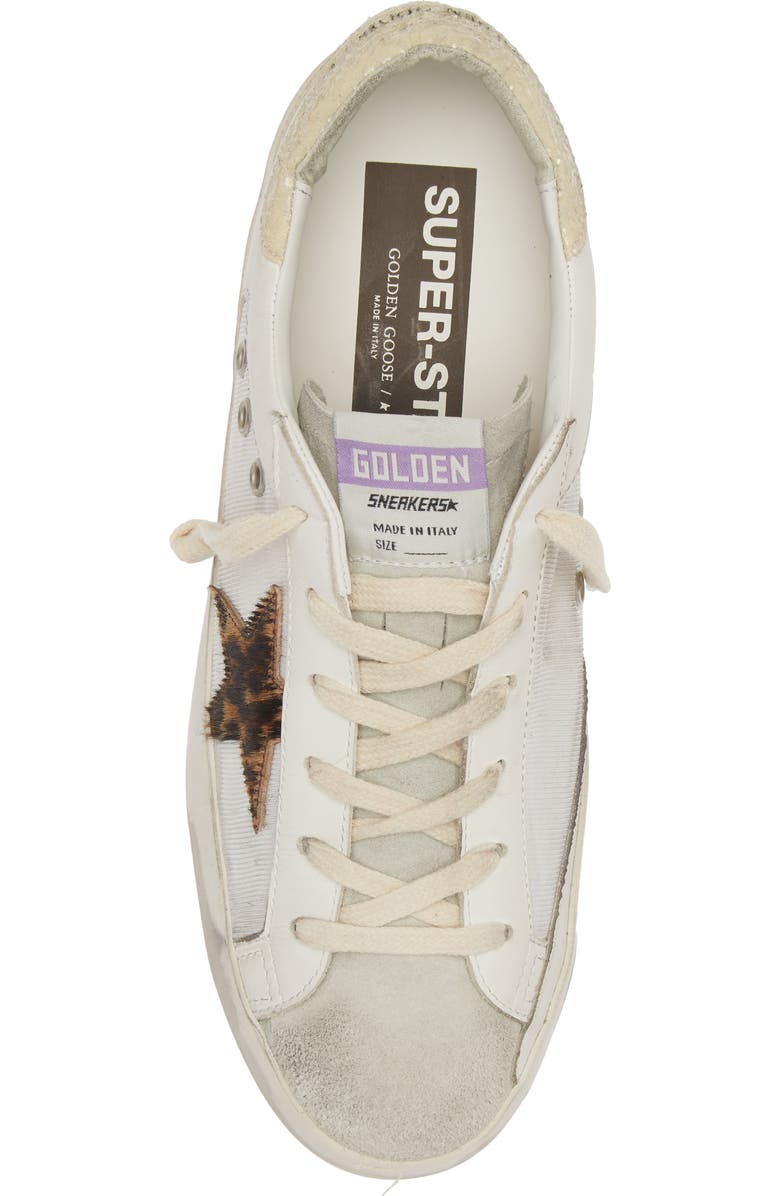 Golden Goose Super-Star Genuine Calf Hair Sneaker, Alternate, color, Ivory/ Leopard Calf Hair