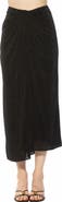 Alexia Admor ISLA FRONT DRAPED MIDI SKIRT