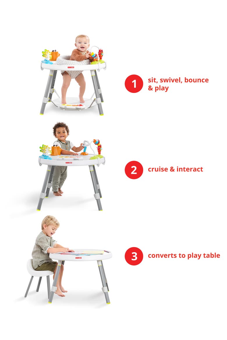 Explore & More Baby's View Three-Stage Activity Center, Alternate, color, MULTI