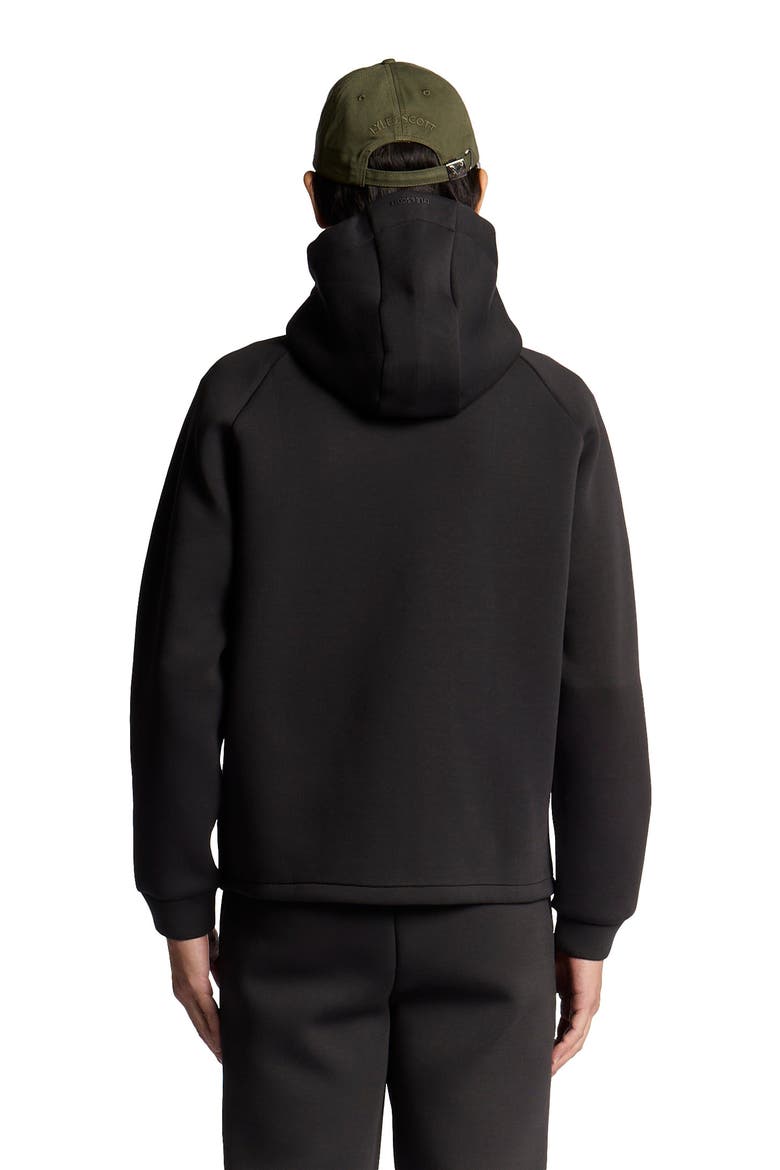 Neoprene Zip Through Hoodie, Alternate, color, Jet Black
