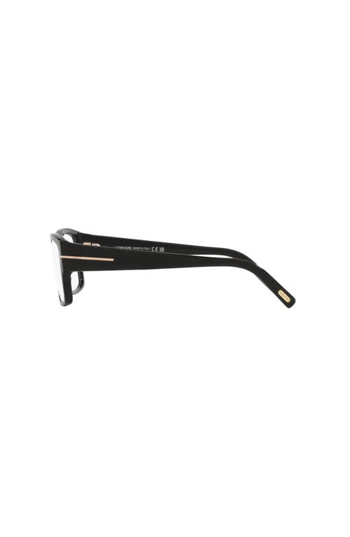 Tom Ford 55mm Square Optical Glasses In Black