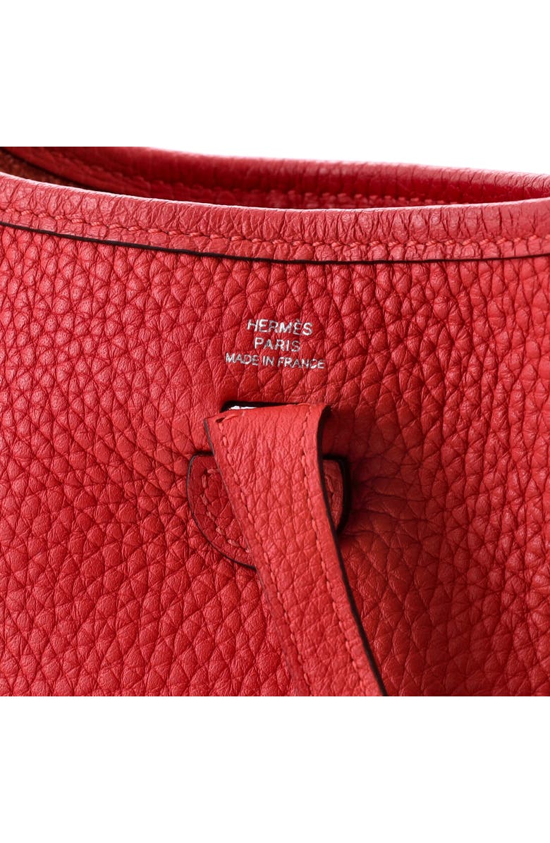 Pre-Owned Hermes Evelyne Bag Gen III Clemence TPM, Alternate, color, Rouge Pivoine