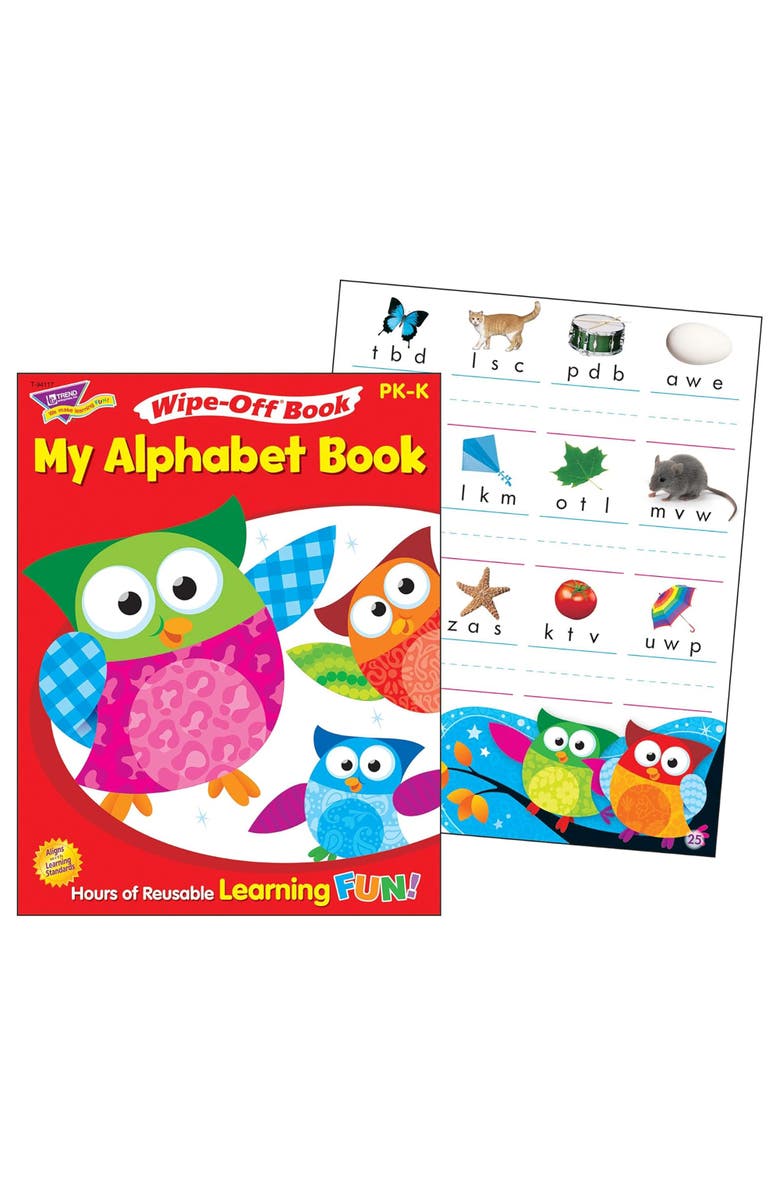 TREND Enterprises Alphabet Reusable Book & Crayons, Alternate, color, Multicolored