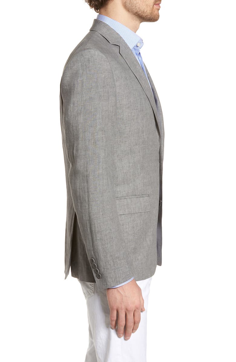 NORDSTROM MEN'S SHOP Trim Fit Linen Blazer, Alternate, color, 