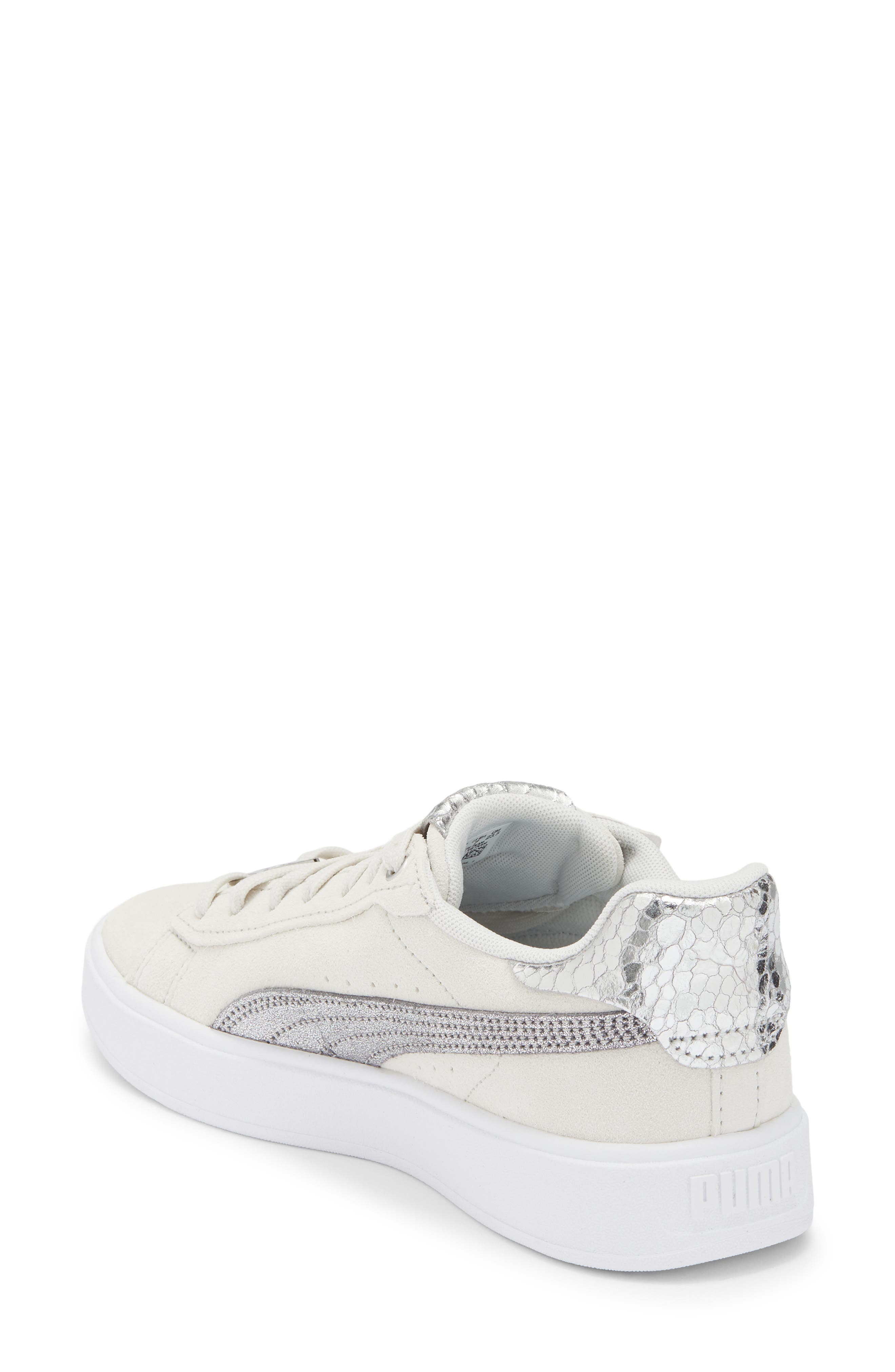 PUMA Aveline Low Top Sneaker, Alternate, color, Feather Gray/ Puma Aged Silver