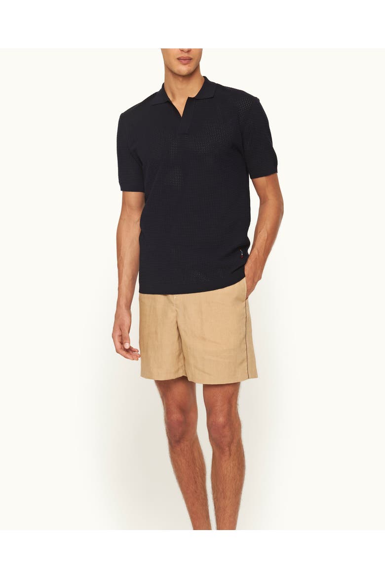 Alex Piping Relaxed-Fit Shorts, Main, color, BISCUIT/DAMSON