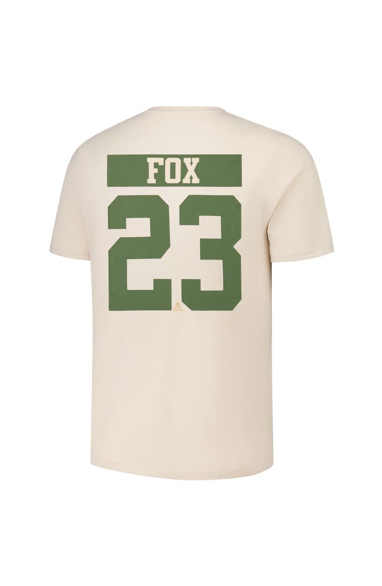LEVELWEAR Men's Levelwear Adam Fox Khaki New York Rangers 2024 NHL Military Appreciation Richmond Delta Player Name & Number T-Shirt, Alternate, color, Khaki