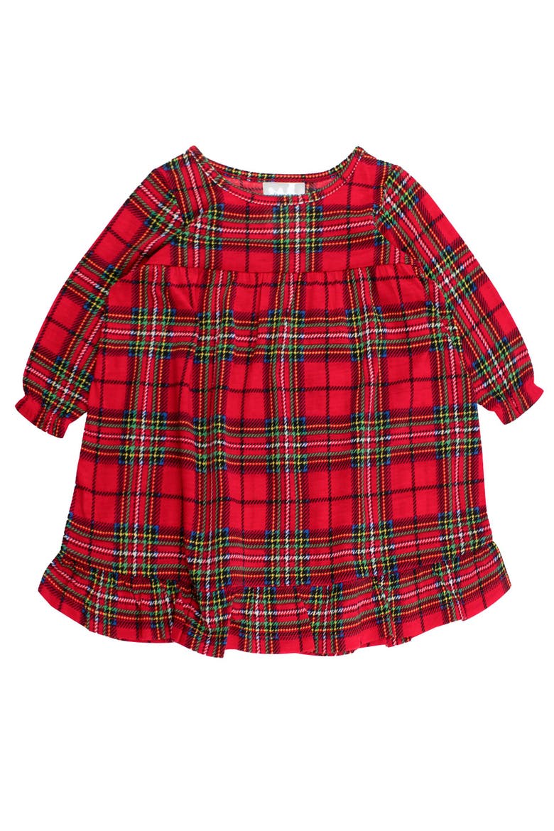 Holiday Pajama Night Gown, Main, color, Red Nicholas Plaid