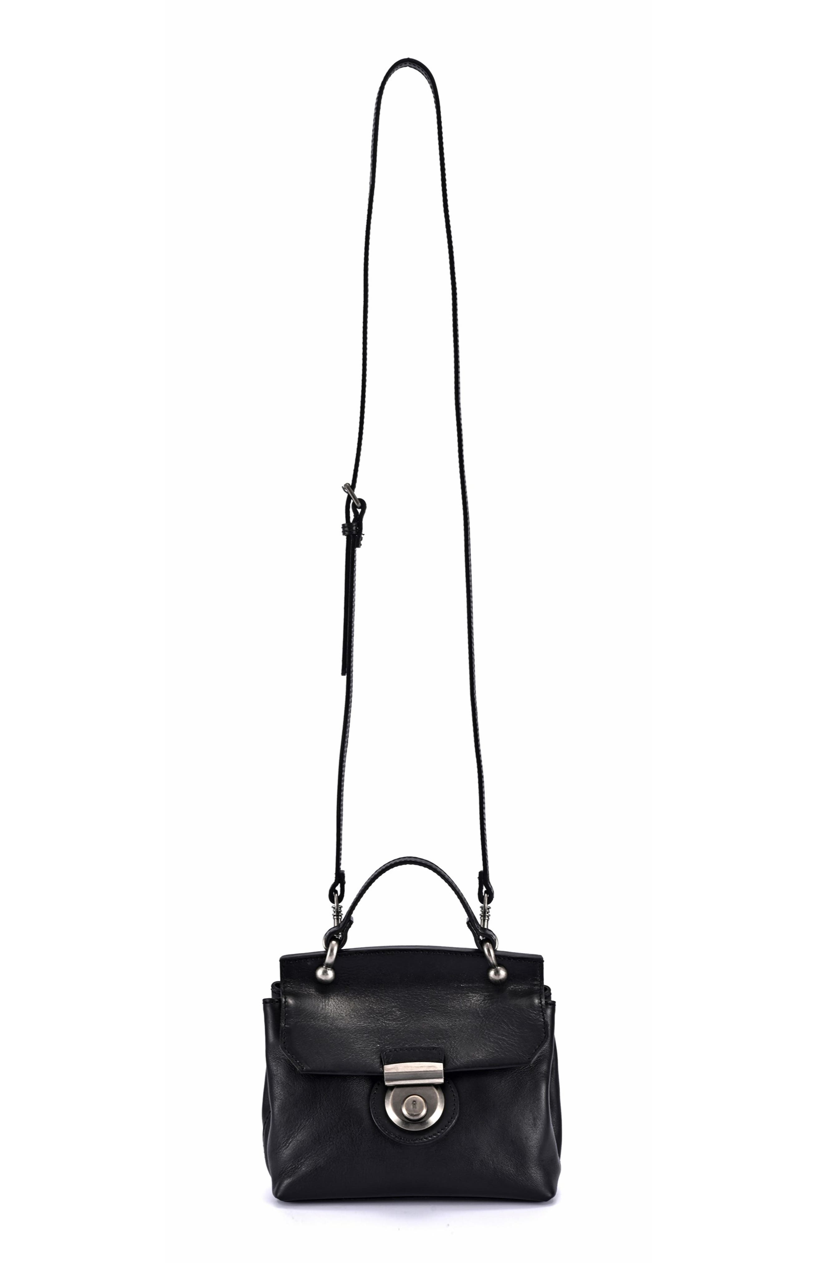 OLD TREND Leather Cypress Crossbody Bag, Alternate, color, Black