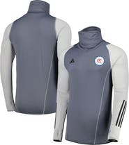 adidas Men's adidas Gray Chicago Fire Warm Raglan COLD.RDY Top
