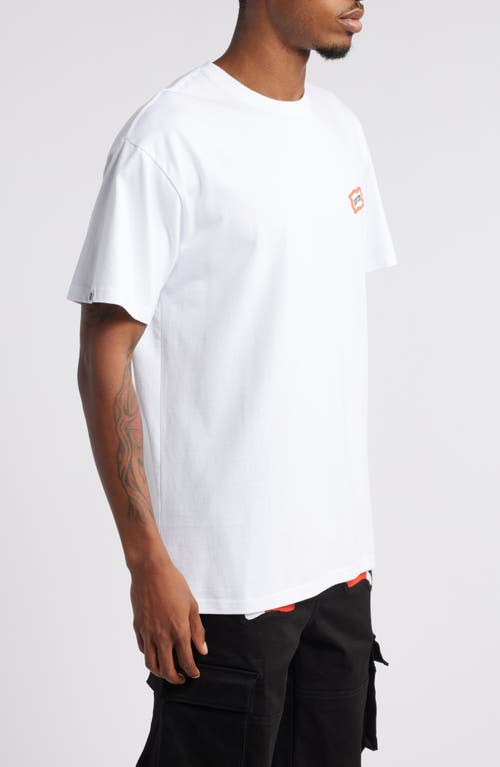 Icecream Store Front Cotton Graphic T-shirt In White